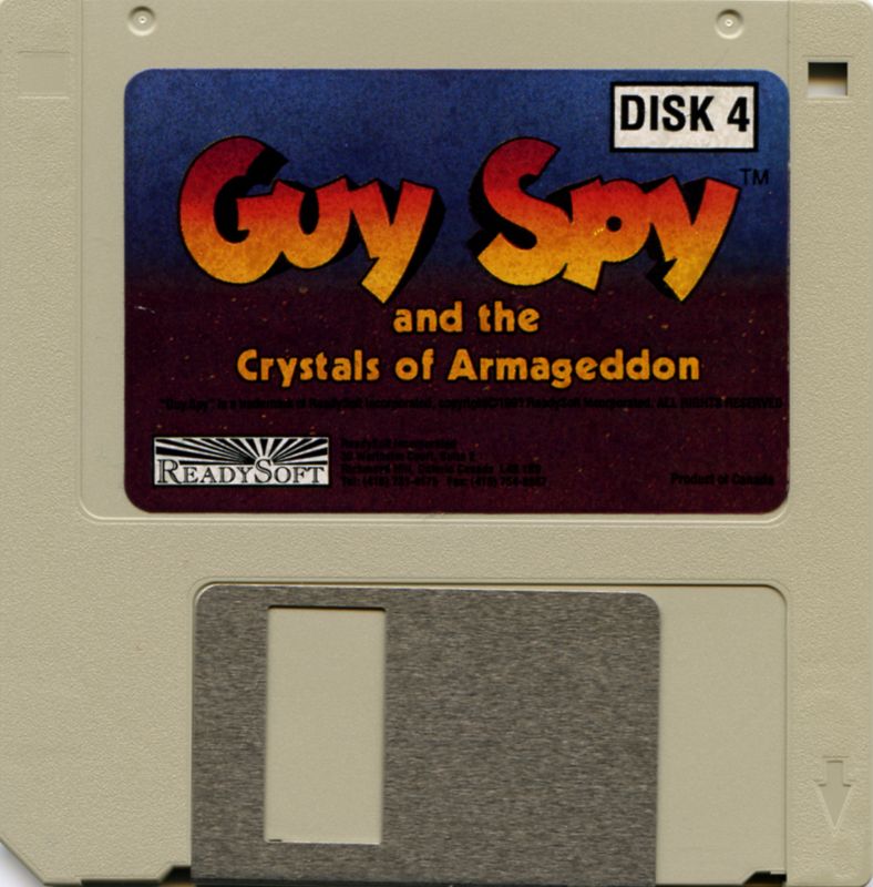 Media for Guy Spy and the Crystals of Armageddon (DOS) (3.5" disk release): Disk 4/4