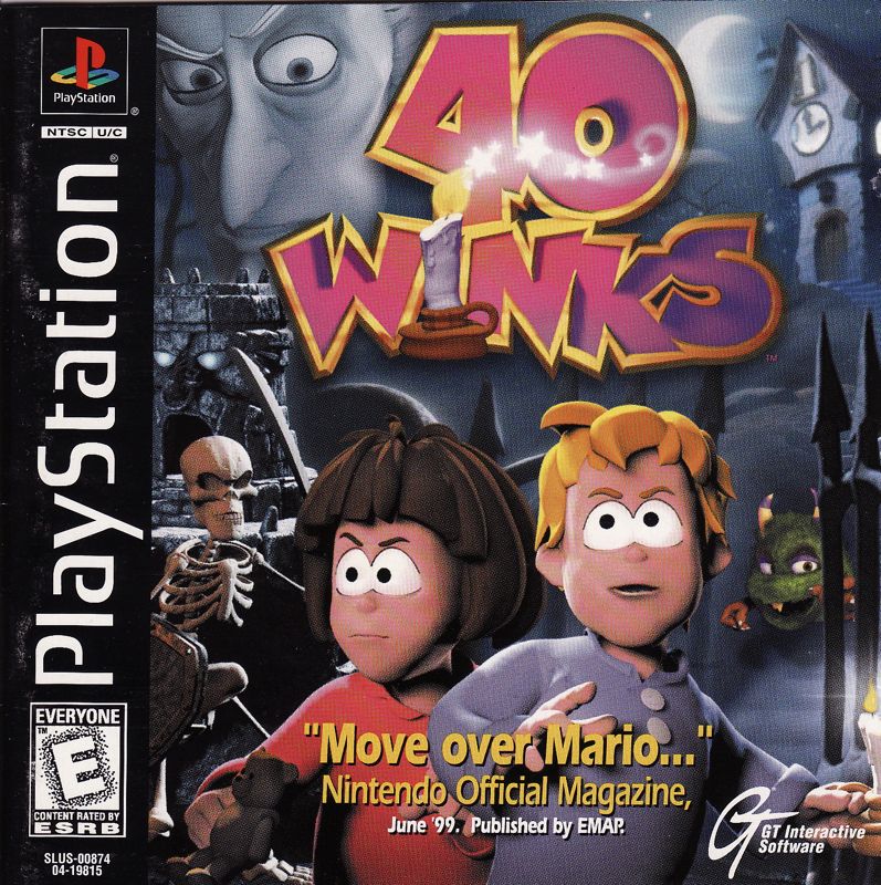 Front Cover for 40 Winks (PlayStation): Manual - Front
