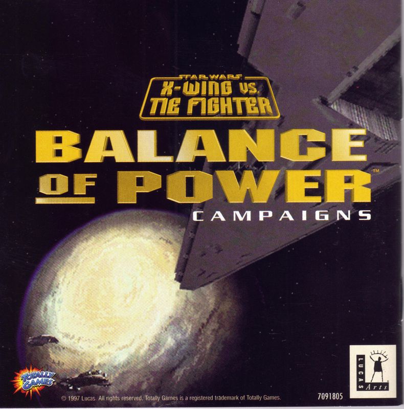 Other for Star Wars: X-Wing Vs. TIE Fighter - Balance of Power Campaigns (Windows): Jewel Case - Inside