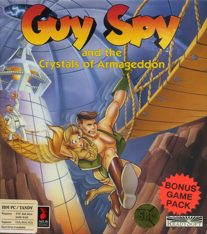 Front Cover for Guy Spy and the Crystals of Armageddon (DOS) (3.5" disk release)