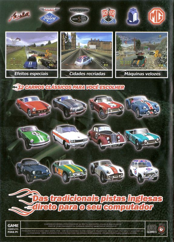 Back Cover for Classic British Motor Racing (Windows) (Games Completos Ano II nº 15 covermount)