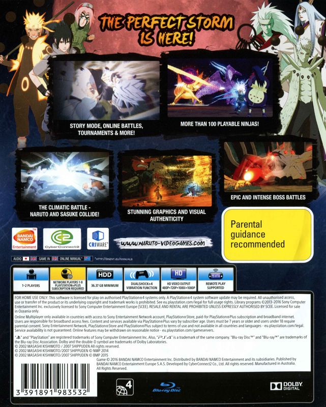  Naruto Shippuden: Ultimate Ninja Storm 4 - PlayStation