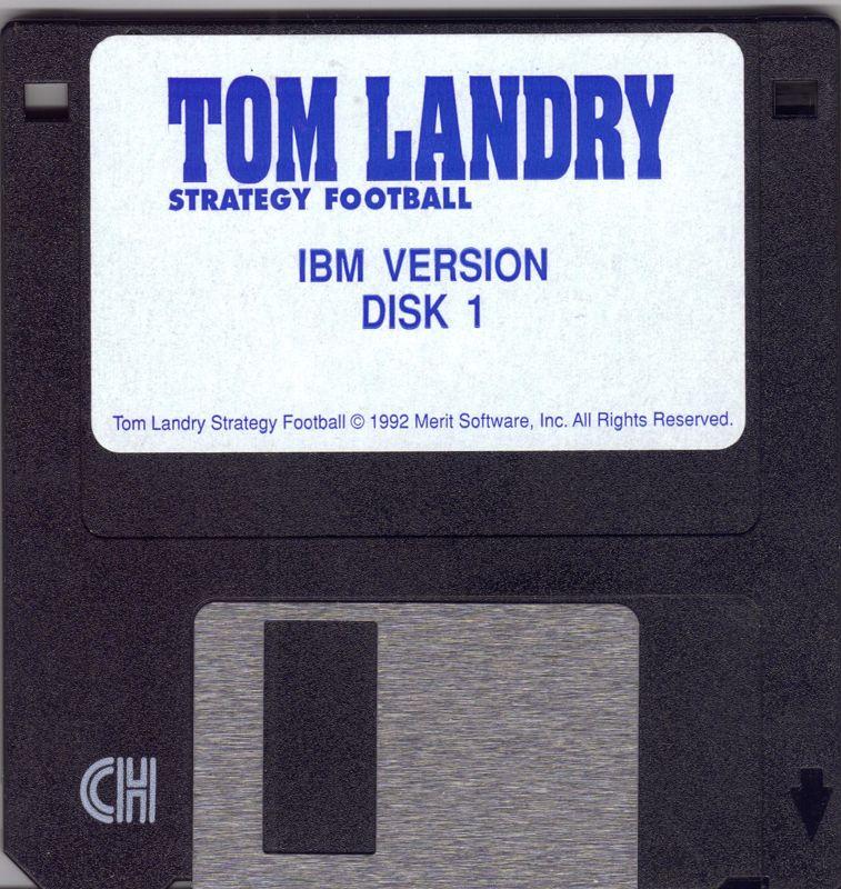 Media for Tom Landry Strategy Football (DOS)