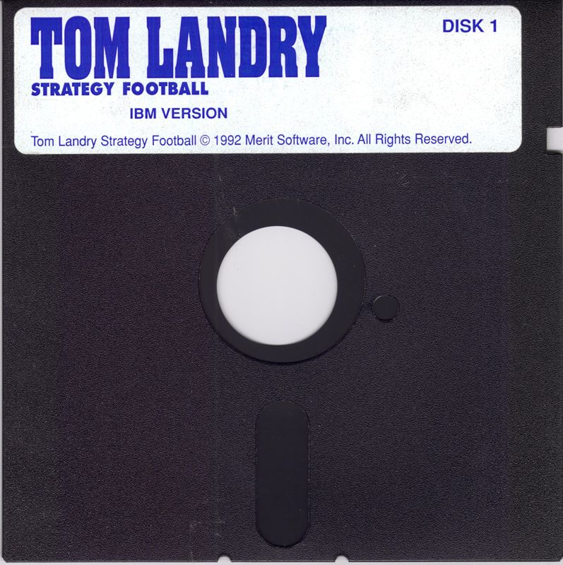 Media for Tom Landry Strategy Football (DOS)