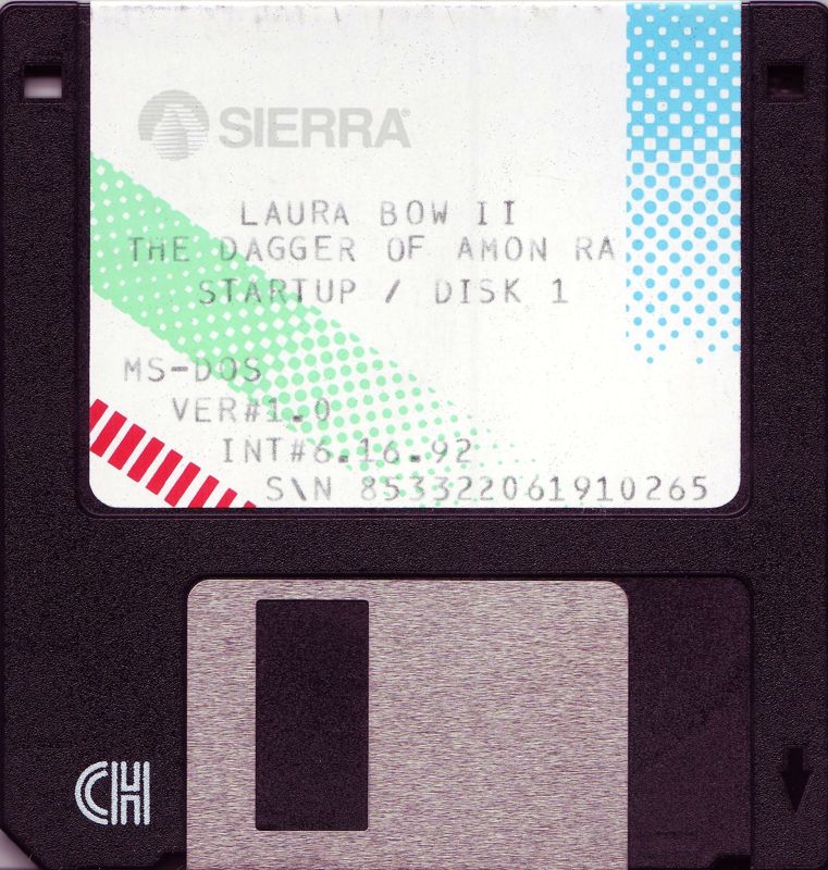 Media for The Dagger of Amon Ra (DOS) (3.5" disk release (v1.0)): Disk 1/5