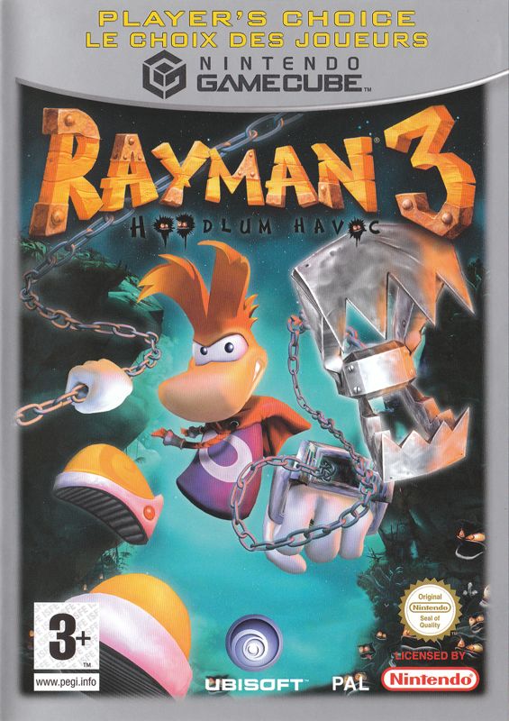 Front Cover for Rayman 3: Hoodlum Havoc (GameCube) (Player's Choice release)
