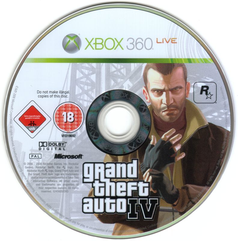 Media for Grand Theft Auto IV (Xbox 360)