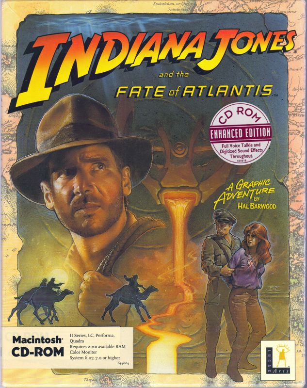 Front Cover for Indiana Jones and the Fate of Atlantis (Macintosh)