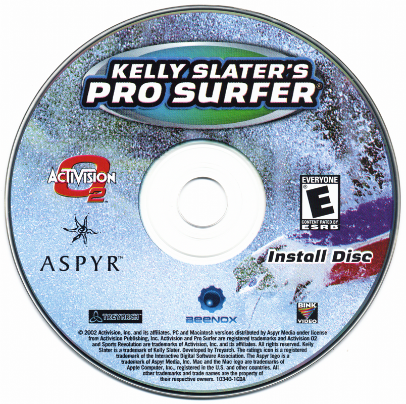 Media for Kelly Slater's Pro Surfer (Macintosh): Disc 1/2