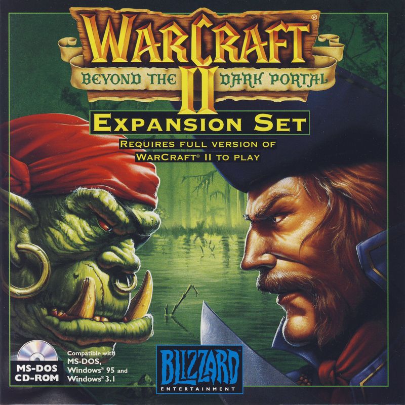 Other for WarCraft II: Beyond the Dark Portal (DOS): Jewel Case - Front