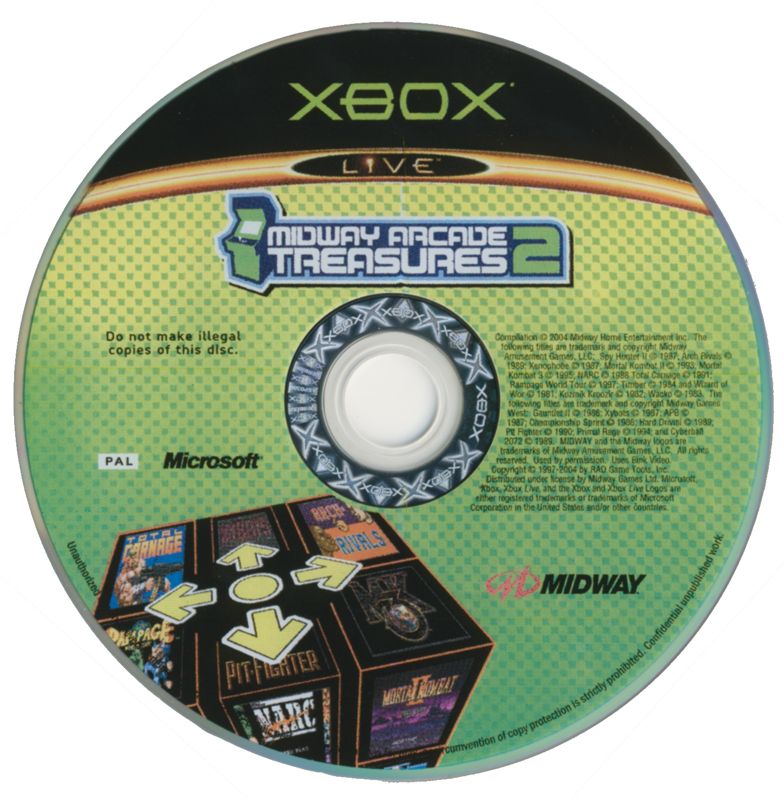 Media for Midway Arcade Treasures 2 (Xbox)