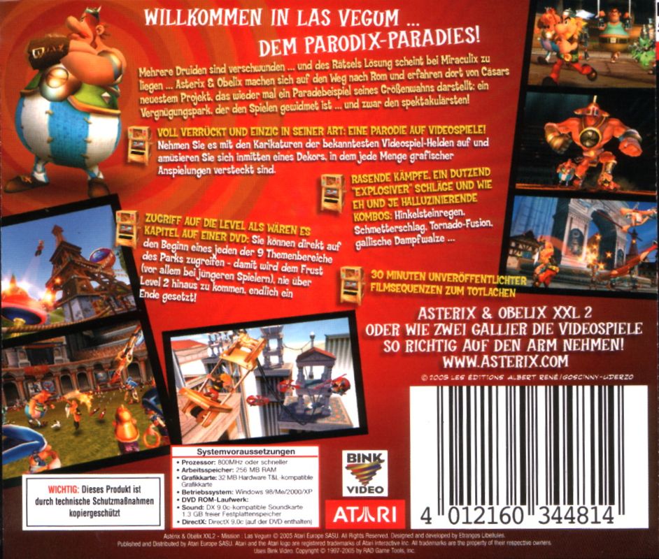 Astérix And Obélix Xxl 2 Mission Las Vegum Cover Or Packaging Material