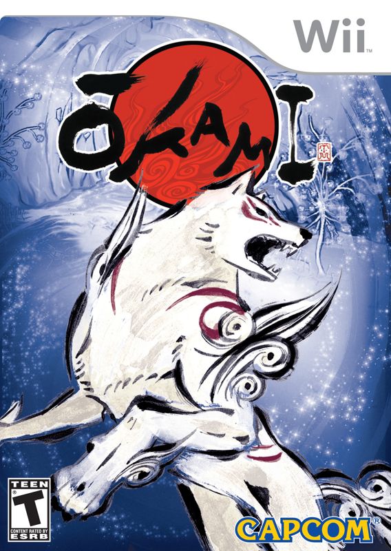 Front Cover for Ōkami (Wii) (Official corrected digital print packaging)