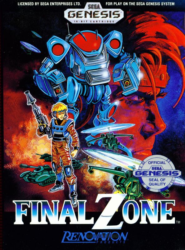 Front Cover for Final Zone (Genesis)