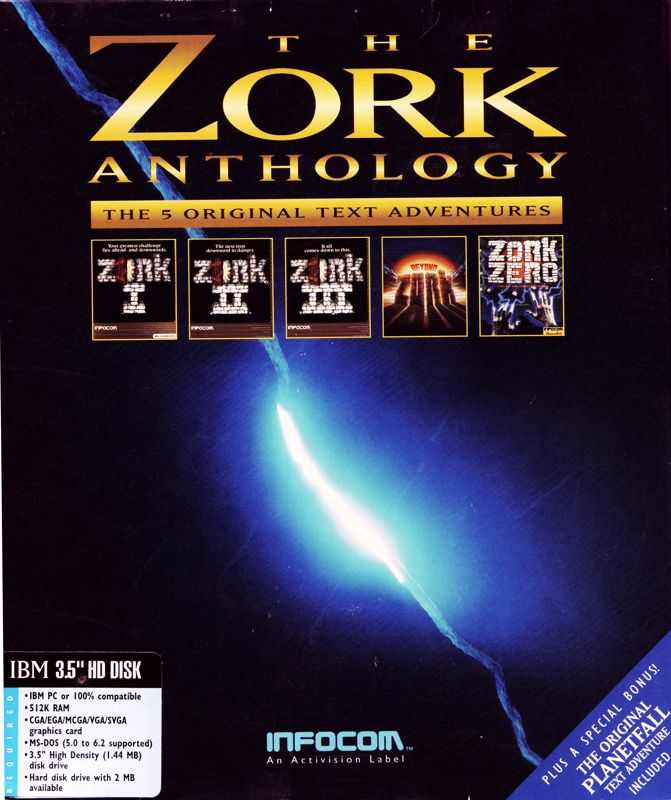 Front Cover for The Zork Anthology (DOS) (3.5" disk release)