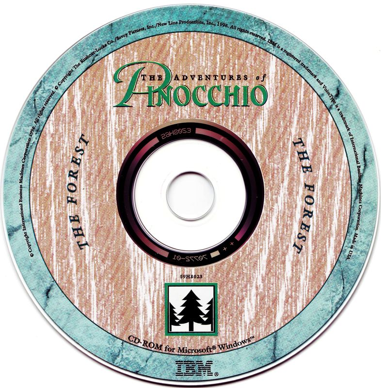 Media for The Adventures of Pinocchio (Windows): CD - The Forest
