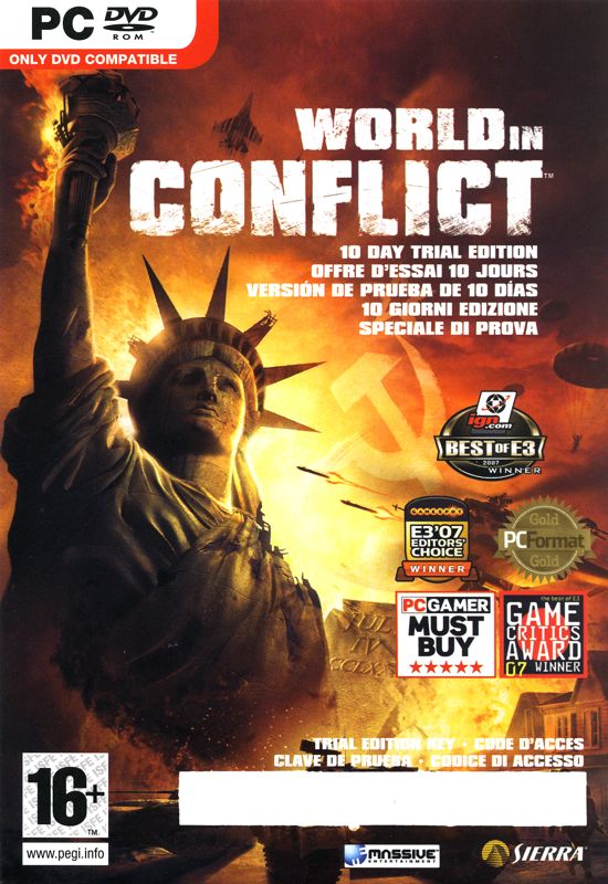 Other for F.E.A.R.: Perseus Mandate (Windows) (general European release): World in Conflict - Trial Version - Sleeve - Front
