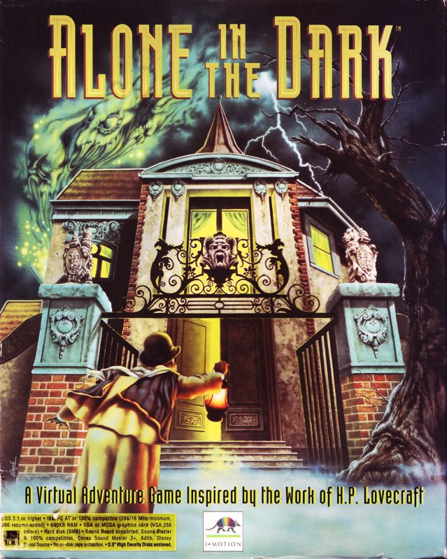 Front Cover for Alone in the Dark (DOS) (Alternate release)