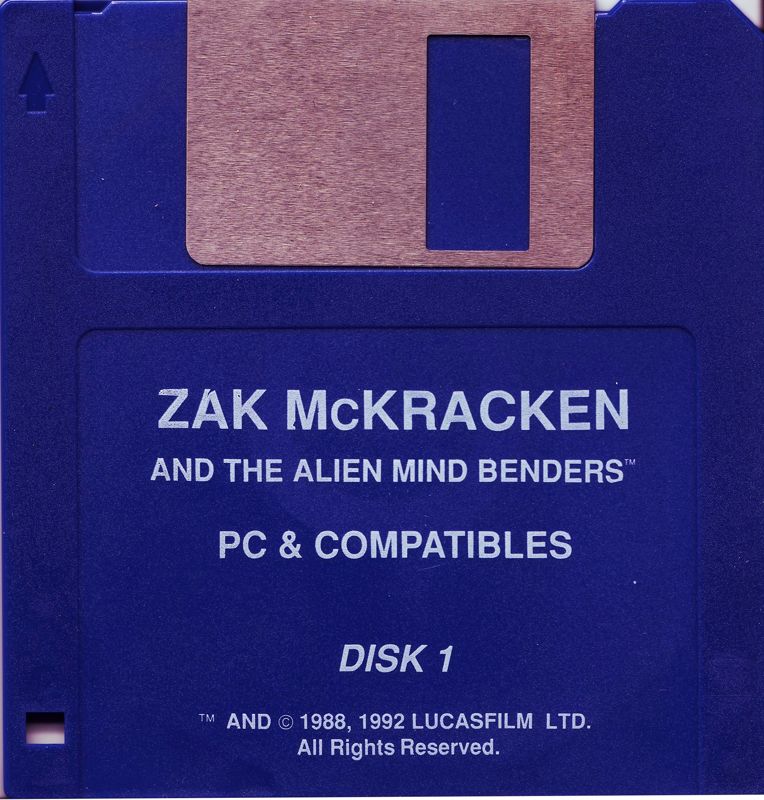 Media for Zak McKracken and the Alien Mindbenders (DOS) (Kixx XL): Disk 1/2