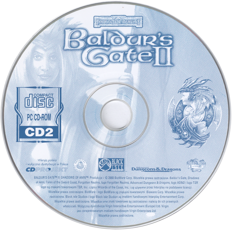 Media for Baldur's Gate: 4 in 1 Boxset (Windows): Baldur's Gate II Disc 2