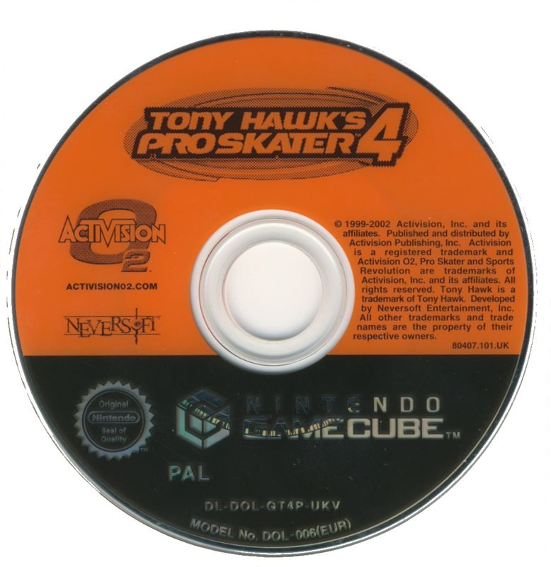 Media for Tony Hawk's Pro Skater 4 (GameCube)