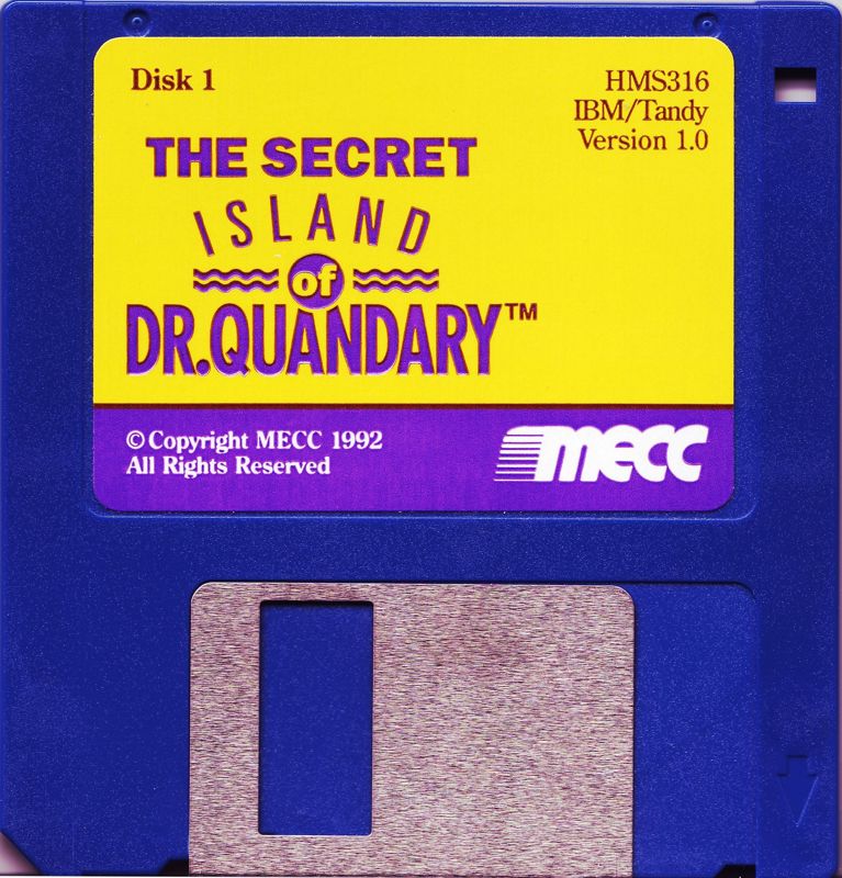 Media for The Secret Island of Dr. Quandary (DOS): 3.5" Disk 1/3