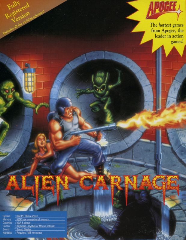 Front Cover for Alien Carnage (DOS)
