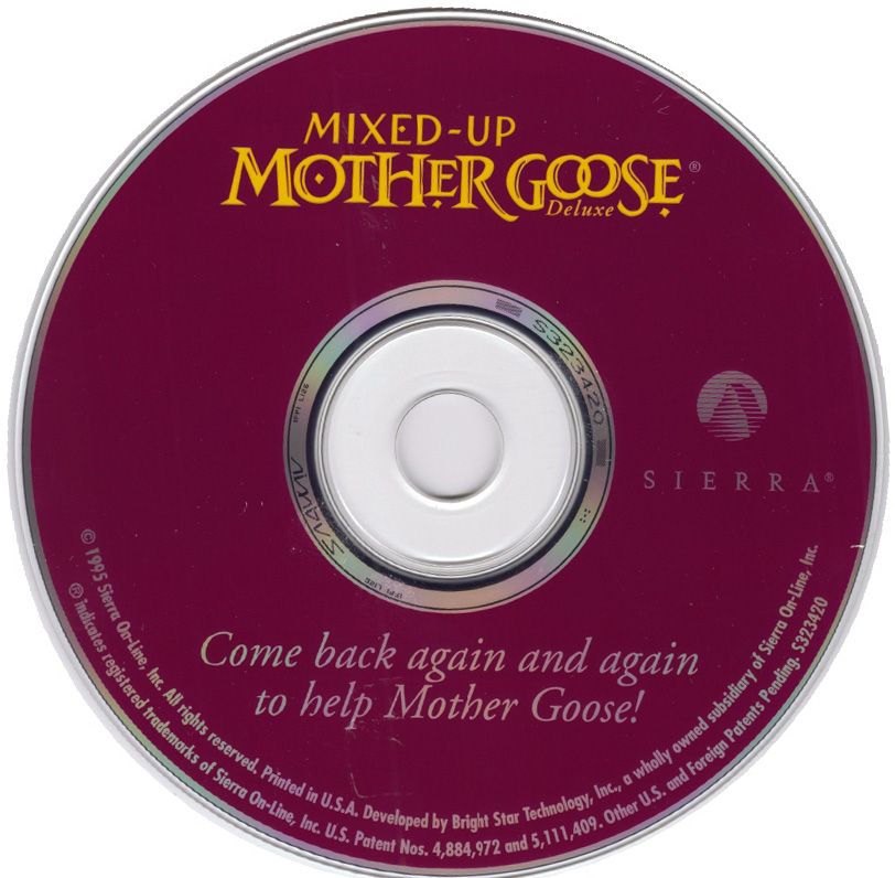 Media for Mixed-Up Mother Goose Deluxe (Windows): Game disc