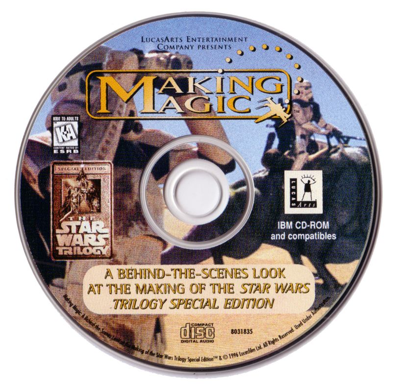 Media for The LucasArts Archives: Vol. II - Star Wars Collection (DOS and Windows): <i>Making Magic</i> disc