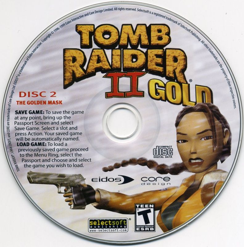 Media for Tomb Raider II: Gold (Windows) (Selectsoft Publishing release): Disc 2 - The Golden Mask
