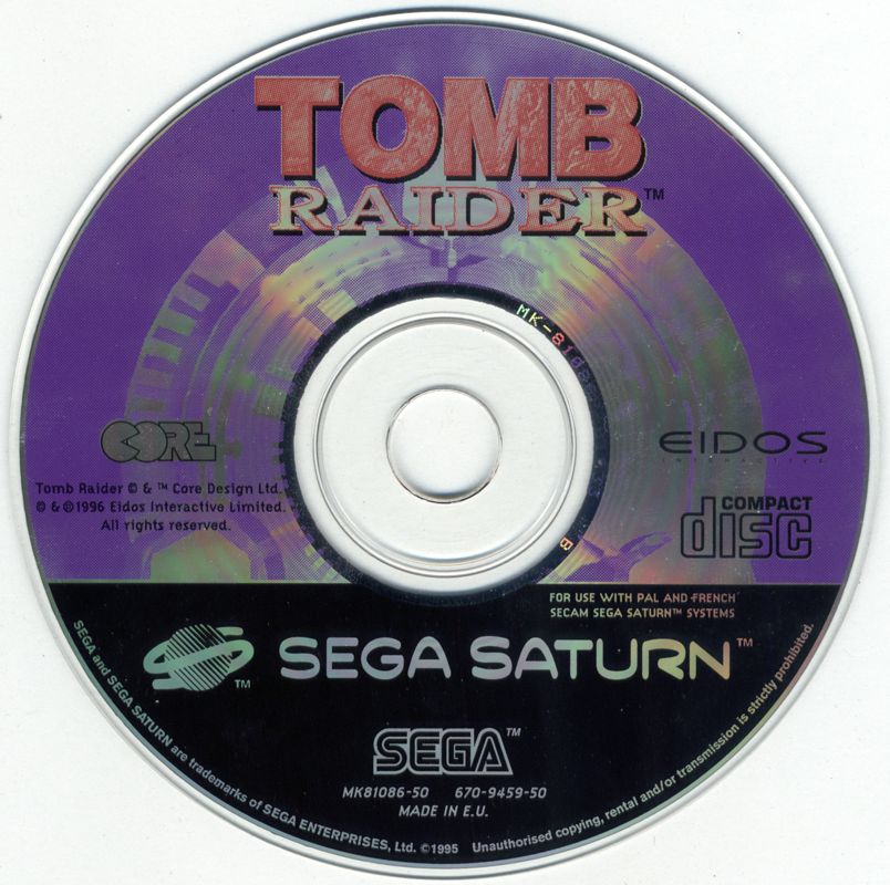 Media for Tomb Raider (SEGA Saturn)