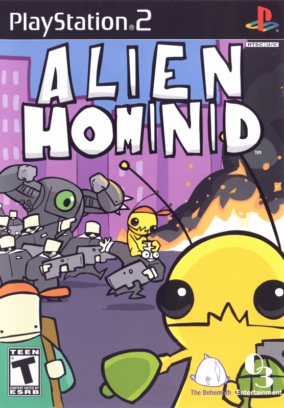 GBAソフト　EU版 ALIEN HOMINID(国内版本体動作可) Alien Hominid box covers - MobyGames