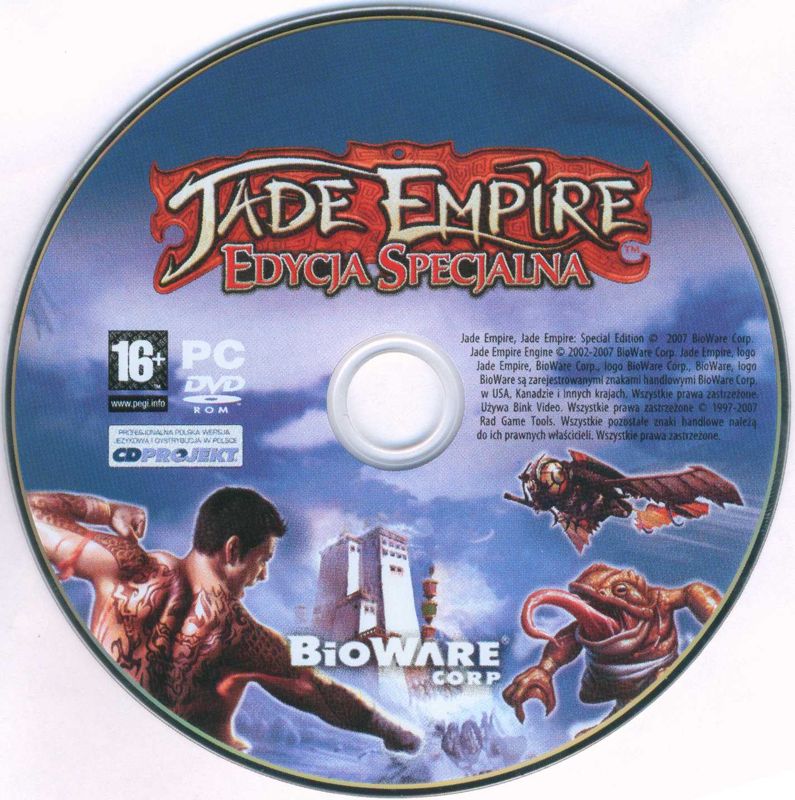 Media for Jade Empire: Special Edition (Windows): Game disc
