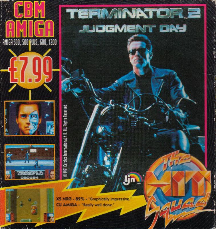 Front Cover for Terminator 2: Judgment Day (Amiga) (The Hit Squad Release)