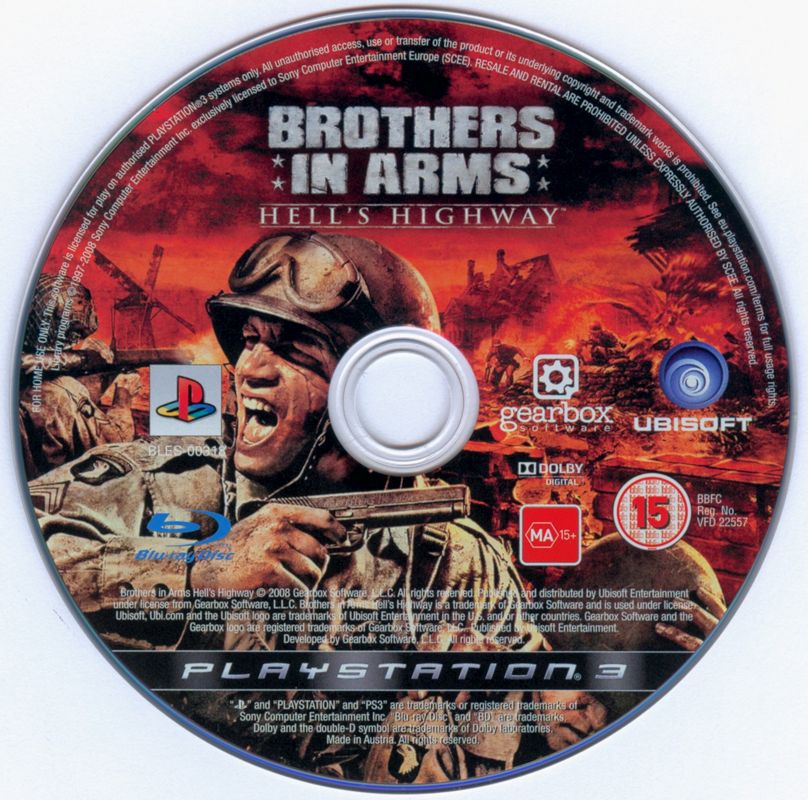 Media for Brothers in Arms: Hell's Highway (PlayStation 3)