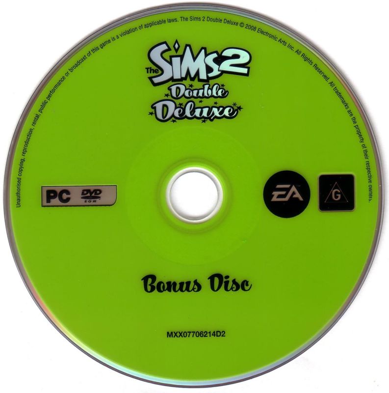 Media for The Sims 2: Double Deluxe (Windows): Bonus Disc