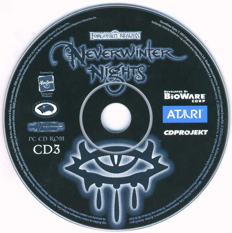 Media for Neverwinter Nights (Windows): Disc 3