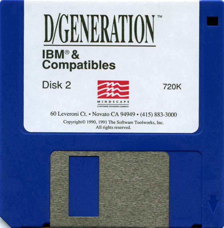 Media for D/Generation (DOS): Floppy 3.5" Disk 2/2