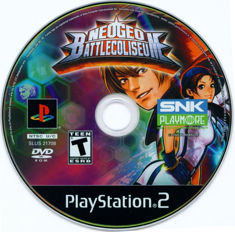 NeoGeo Battle Coliseum Sony Playstation 2 Game