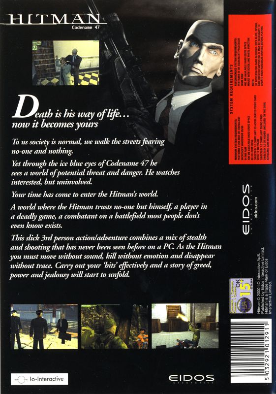 Back Cover for Hitman: Codename 47 (Windows)