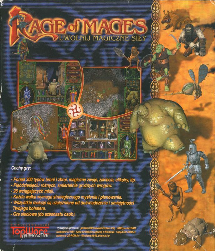 Back Cover for Rage of Mages (Windows)