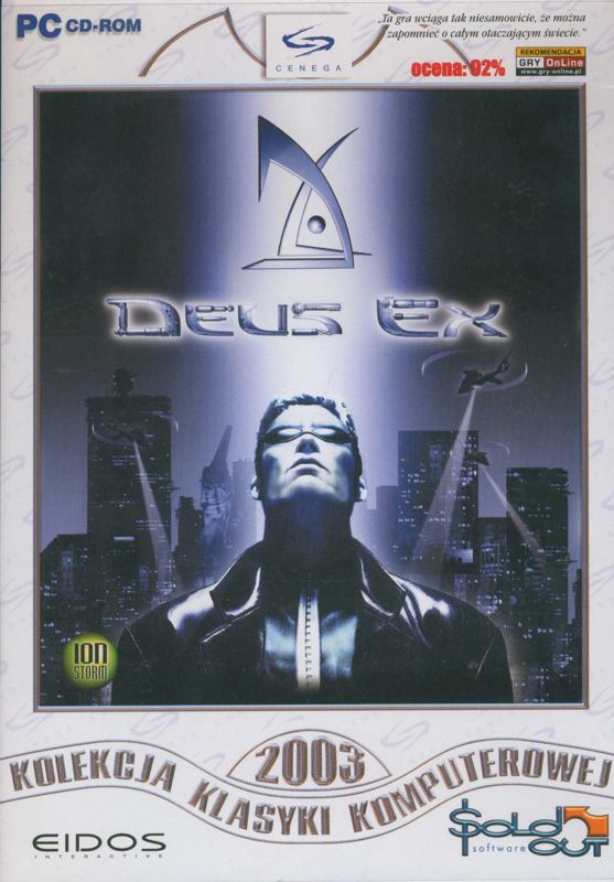 Front Cover for Deus Ex (Windows) (Kolekcja Klasyki Komputerowej release)