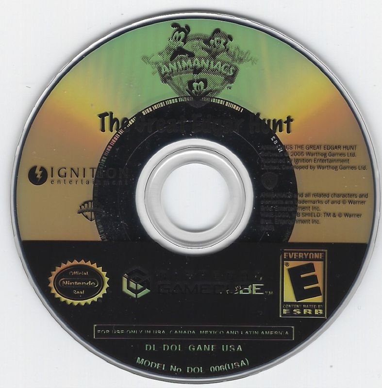 Media for Animaniacs: The Great Edgar Hunt (GameCube)