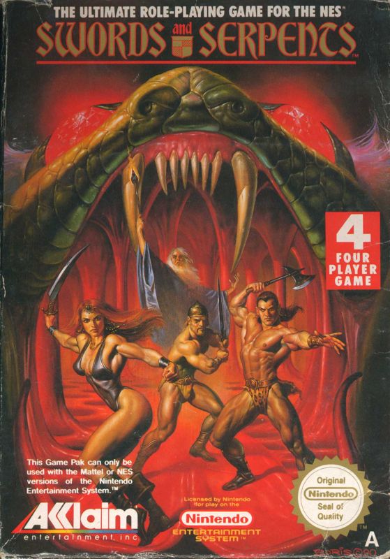 Front Cover for Swords and Serpents (NES)