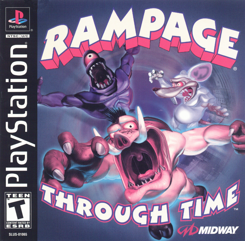 Front Cover for Rampage Through Time (PlayStation)