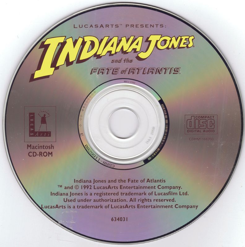 Media for Indiana Jones and the Fate of Atlantis (Macintosh)