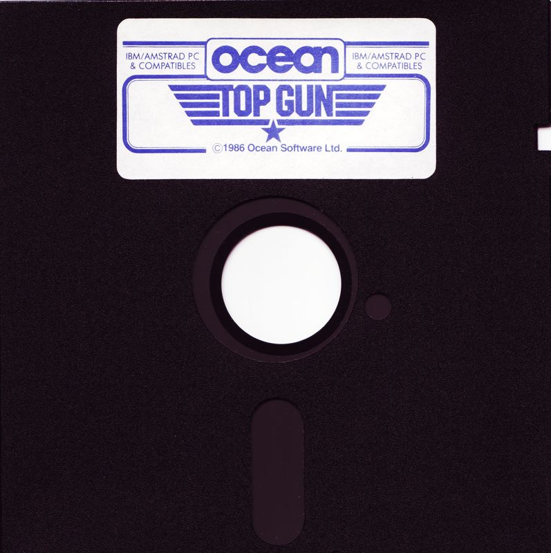 Media for Top Gun (DOS) (Paper folder package)