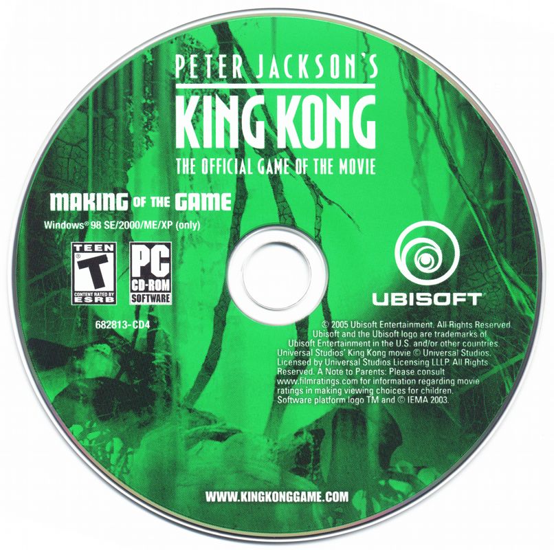 Media for Peter Jackson's King Kong: The Official Game of the Movie (Signature Edition) (Windows): Making of Disc