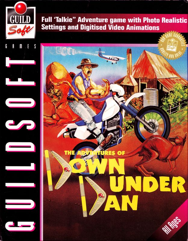 Front Cover for The Adventures of Down Under Dan (DOS)