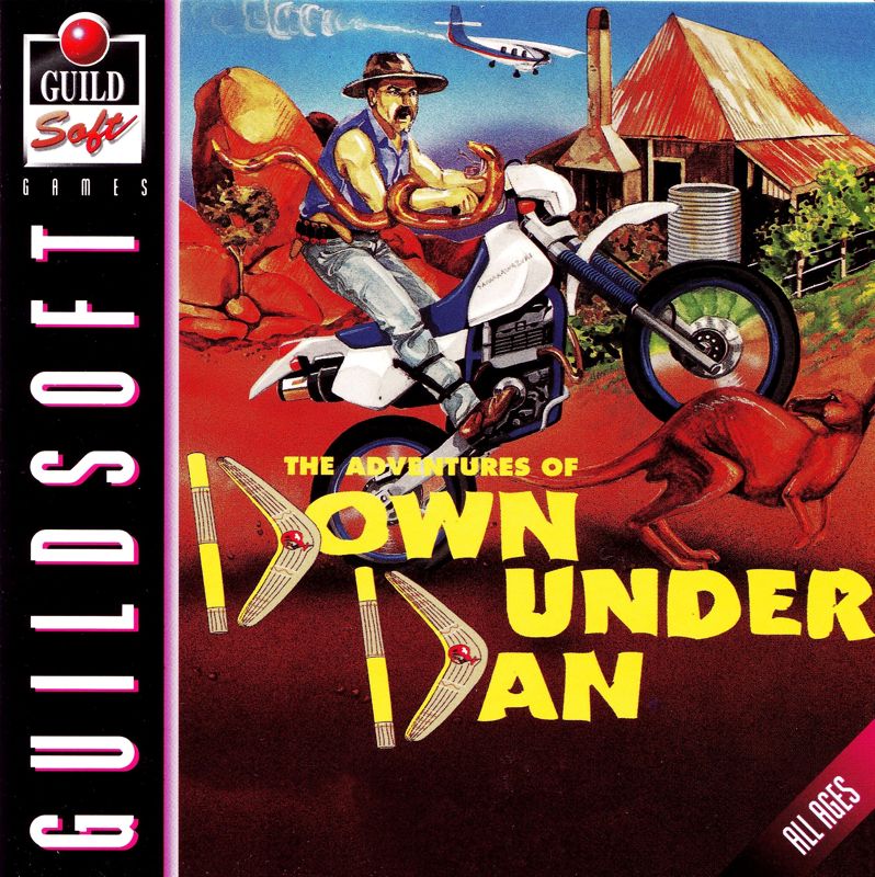 Other for The Adventures of Down Under Dan (DOS): Jewel Case - Front